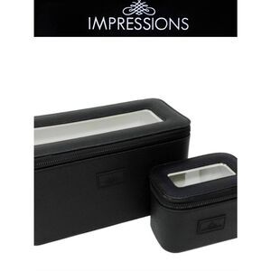 Impressions Cyprus Essentials 2-PC Case Set- Black
